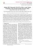 Robust IMU-Monocular-SLAM For Micro Aerial Vehicle Navigation Using Smooth Variable Structure Filter