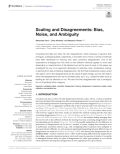 Scaling and Disagreements: Bias, Noise, and Ambiguity