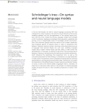 Schrödinger’s tree—On syntax and neural language models