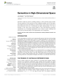 Semantics in High-Dimensional Space