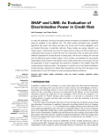 SHAP and LIME: An Evaluation of Discriminative Power in Credit Risk