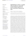 SNPAAMapper-Python: A highly efficient genome-wide SNP variant analysis pipeline for Next-Generation Sequencing data