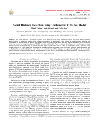 Social Distance Detection using Customized YOLOv4 Model