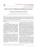 Software Security Validation through Regular Expressions