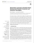 Stochastic Learning in Kolkata Paise Restaurant Problem: Classical and Quantum Strategies
