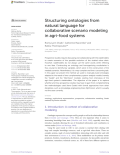 Structuring ontologies from natural language for collaborative scenario modeling in agri-food systems