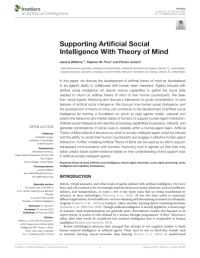 Supporting Artificial Social Intelligence With Theory of Mind