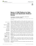 Sysrev: A FAIR Platform for Data Curation and Systematic Evidence Review