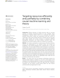 Targeting resources efficiently and justifiably by combining causal machine learning and theory
