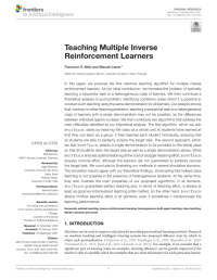 Teaching Multiple Inverse Reinforcement Learners