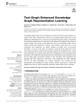 Text-Graph Enhanced Knowledge Graph Representation Learning
