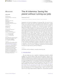 The AI trilemma: Saving the planet without ruining our jobs