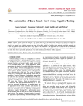 The Automation of Java Smart Card Using Negative Testing