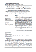 The Classification of Children Gadget Addiction: The Employment of Learning Vector Quantization 3