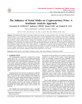 The Influence of Social Media on Cryptocurrency Price: A Sentiment Analysis Approach