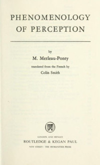 The Phenomenology of Perception
