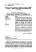 The Role of the Principal as an Educator in Developing Capability Teacher Information And Communication Technology