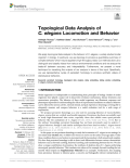 Topological Data Analysis of C. elegans Locomotion and Behavior