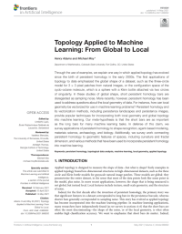 Topology Applied to Machine Learning: From Global to Local