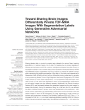 Toward Sharing Brain Images: Differentially Private TOF-MRA Images With Segmentation Labels Using Generative Adversarial Networks