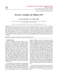 Towards a Scalable and Efficient ETL
