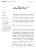 Trends in EEG signal feature extraction applications