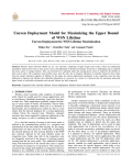 Uneven Deployment Model for Maximizing the Upper Bound of WSN Lifetime