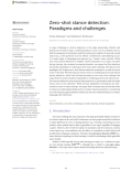 Zero-shot stance detection: Paradigms and challenges